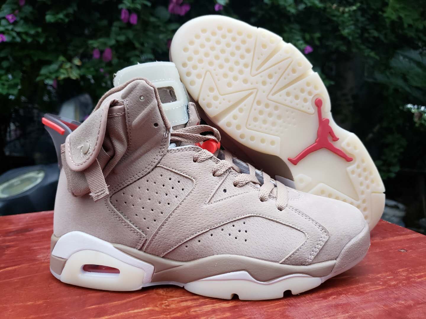 Latest Air Jordan 6 Khaki Pink